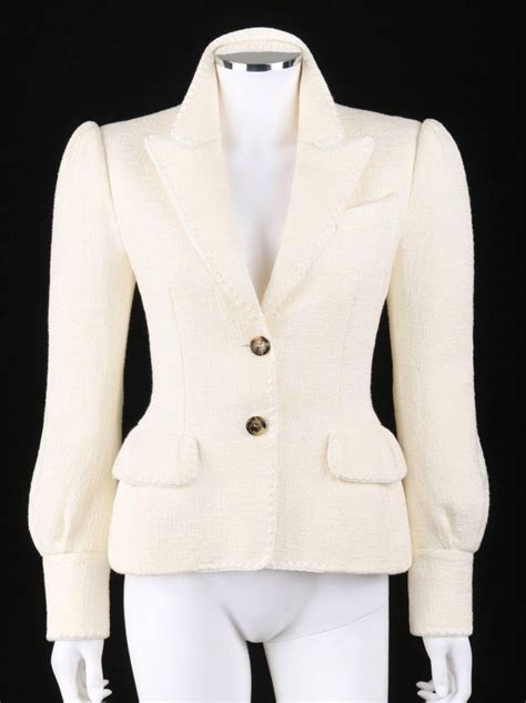 ysl blazer white|ysl blazer women.